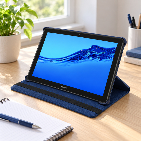Etui z klapką do Huawei MediaPad T5 10 10.1 obrotowa podstawka ochronne