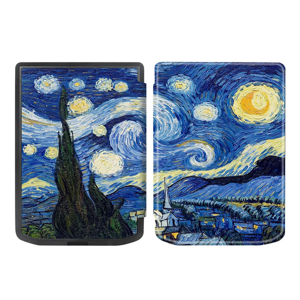 Etui Tpu Graficzne do Pocketbook Verse / Verse Pro 629 634 - ochronne z podstawką, dostęp do portów i przycisków