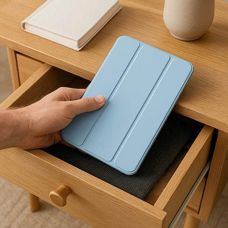 Etui Smart z uchwytem na rysik do Samsung Galaxy Tab S9 FE/S9/S10 FE, niebieskie