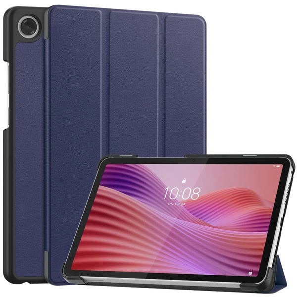 Etui Smart do Lenovo Tab One 8.7 2025 TB305FU TB305XU, ochronne z podstawką - granatowe