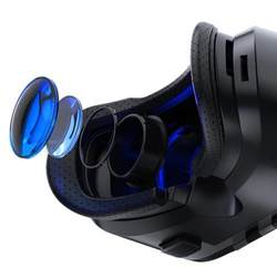Zestaw Okulary 3D VR Shinecon G02ED + Gamepad - do smartfona na filmy, gry i VR