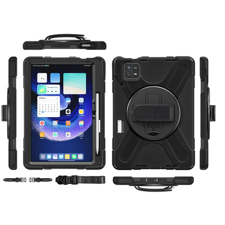 Etui pancerne Armor uchwyt pasek do Xiaomi Mi Pad 6/ 6 Pro 2023, czarne