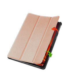 Etui Smart z klapką do Lenovo Tab K11 Plus 11.45 / Lenovo K11 Plus, różowe złoto - ochronne z podstawką