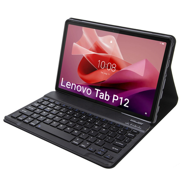 Etui do Lenovo Tab P12 TB-370, czarne - ochronne z podstawką, dostęp do portów i przycisków