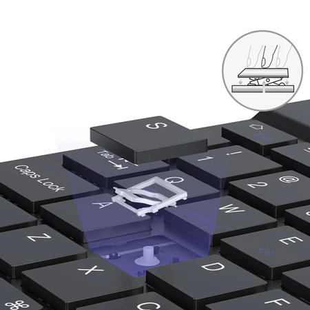 Etui z klawiaturą Bluetooth do Redmi Pad 2 11 2025, czarne