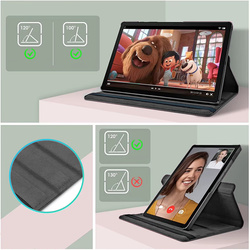 Etui Obrotowe do Lenovo Tab 10.1 2025 / 25 - ochronne z podstawką, dostęp do portów i przycisków