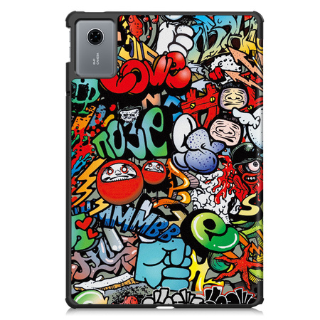 Etui Graficzne do Lenovo Idea Tab 11 z klapką - ochronne z podstawką