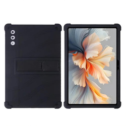 Etui Armor do Lenovo Yoga Tab Plus 12.7 2025, czarne - ochronne z podstawką, dostęp do portów i przycisków