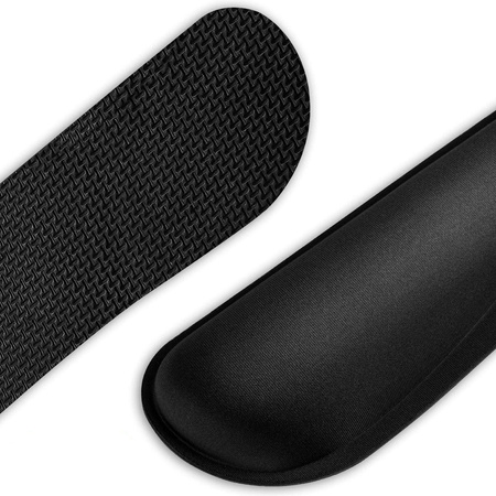 Zestaw ergonomicznych żelowych podkładek pod mysz nadgarstek 3 szt, czarne