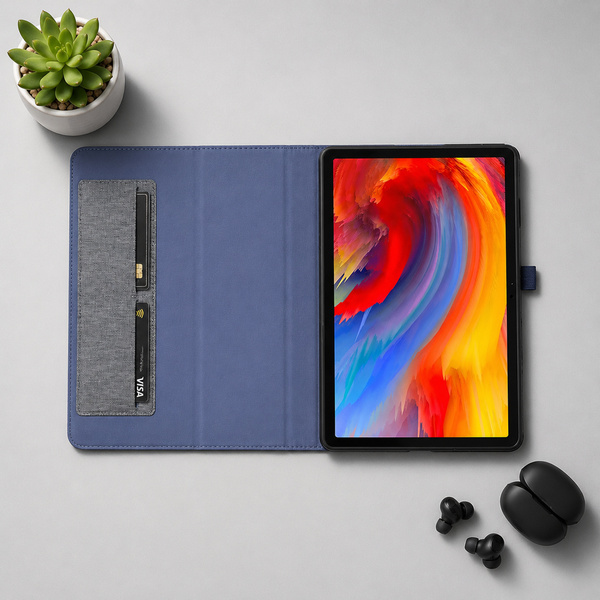 Etui Slim do Lenovo Idea Tab 11" TB336FU TB336ZU ZAFR0378PL z klapką - niebieskie