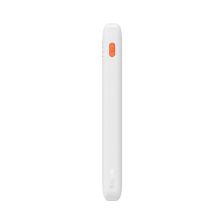 powerbank Baseus Airpow 20W 10000mAh z kablem Baseus Simple Series USB-A USB-C 30 cm, biały