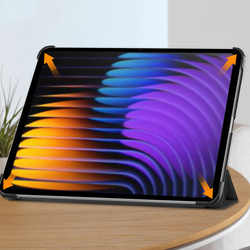 Etui Smart do Xiaomi Pad 7 / Pad 7 Pro 11 / Xiaomi Pad 7 Pro, czarne - ochronne z podstawką