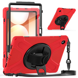 Etui do Samsung Galaxy Tab A11 Plus 10.9 2025 / A9 Plus - Pancerne z szybką, uchwytem i paskiem