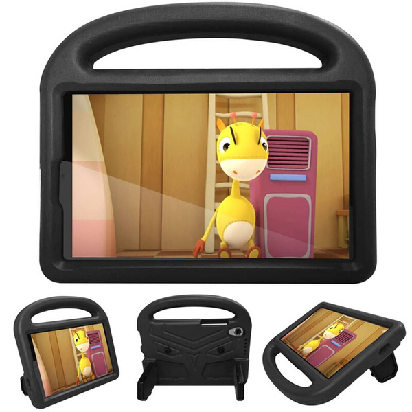 Etui FunColor do Lenovo Tab M8 TB-8505, czarne - ochronne z podstawką, dostęp do portów i przycisków