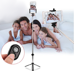 Kijek Bluetooth 2w1 Selfie Stick Statyw Uchwyt Monopod regulacja - lekki i poręczny