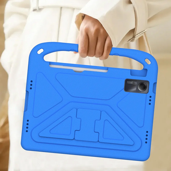 Etui do Xiaomi Redmi Pad SE 11 2023, niebieskie - ochronne z podstawką, dostęp do portów i przycisków