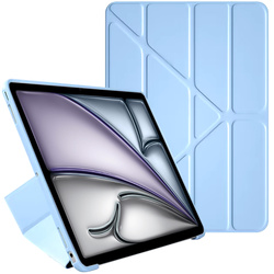 Etui Trifold do Apple iPad Air 11 6 Gen M2 2024 / 7 Gen M3 2025 / iPad Air 11 Gen. 6 A2902, niebieskie - ochronne
