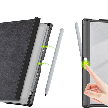 Etui SMART do Onyx Boox Go 10.3 10.3" z miejscem na rysik z klapką wake up, czarne