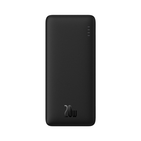 powerbank Baseus Airpow 20W 10000mAh z kablem Baseus Simple Series USB-A USB-C 30 cm, czarny