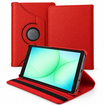Etui obrotowe do Samsung Galaxy Tab A11 X135/ X133 A9 SM-X115/X110 - czerwone
