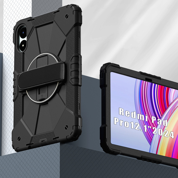 Etui Shockproof do Xiaomi Redmi Pad Pro 12.1 2024 / Poco Pad 12.1 / Xiaomi Redmi Pad Pro 12.1, czarne - ochronne