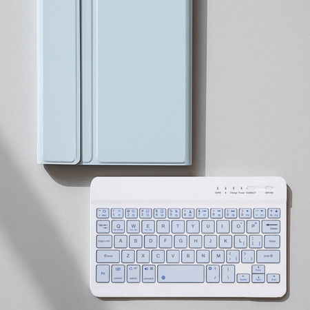 Etui z klawiaturą Bluetooth do Samsung Galaxy Tab A9 8.7 CFX110 (Niebieskie)