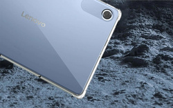 Etui Silikonowe do Lenovo Tab 10.1 2025, przezroczyste - ochronne z podstawką, dostęp do portów i przycisków