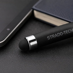 Precyzyjny rysik stylus pen do tabletu telefonu, dwustronny, czarny