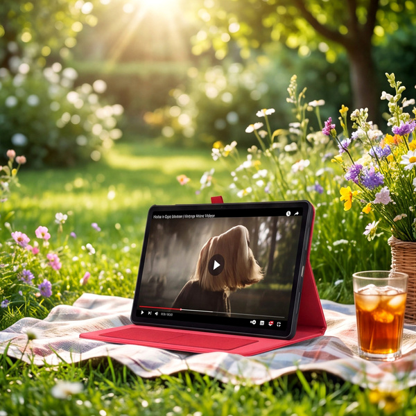 Etui Slim do Lenovo Idea Tab 11" TB336FU TB336ZU ZAFR0378PL z klapką - czerwone