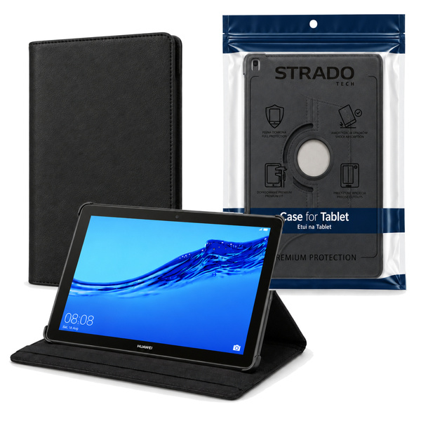 Etui z klapką do Huawei MediaPad T5 10 10.1 obrotowa podstawka ochronne
