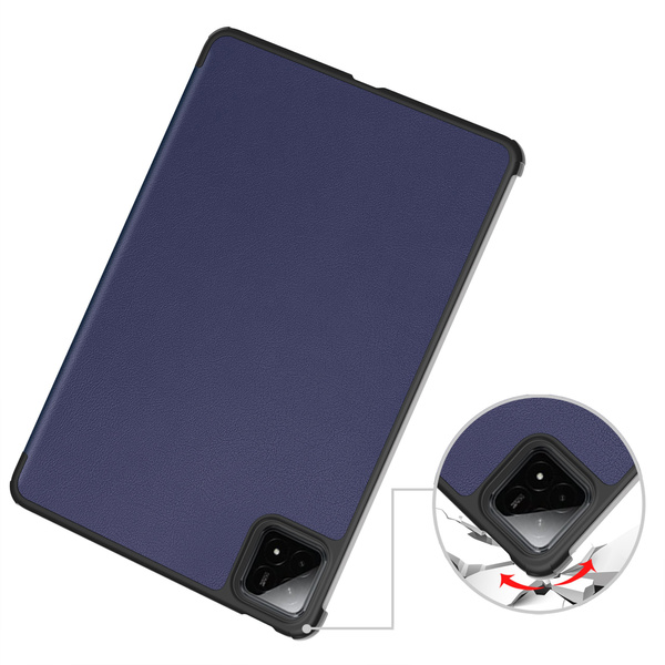 Etui Smart do Xiaomi Pad 7 / Pad 7 Pro 11.2 z klapką / Xiaomi Pad 7 Pro, granatowe - ochronne z podstawką
