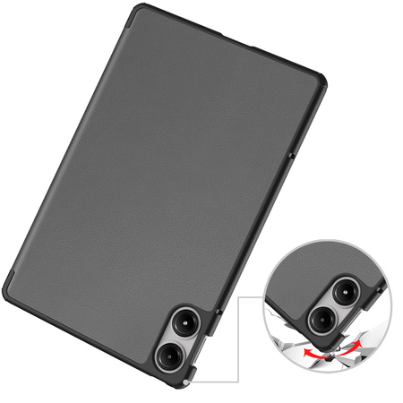 Etui Smart do Xiaomi Redmi Pad Pro 12.1 2024 z klapką / Redmi Pad Pro 12.1 2024, szare - ochronne z podstawką
