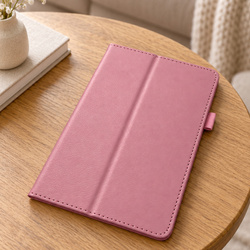 Etui Slim z klapką do Galaxy Tab A11 X135/ X133 A9 SM-X115/ X110 - różowe