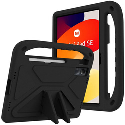 Etui do Xiaomi Redmi Pad SE 11 2023, czarne - ochronne z podstawką, dostęp do portów i przycisków
