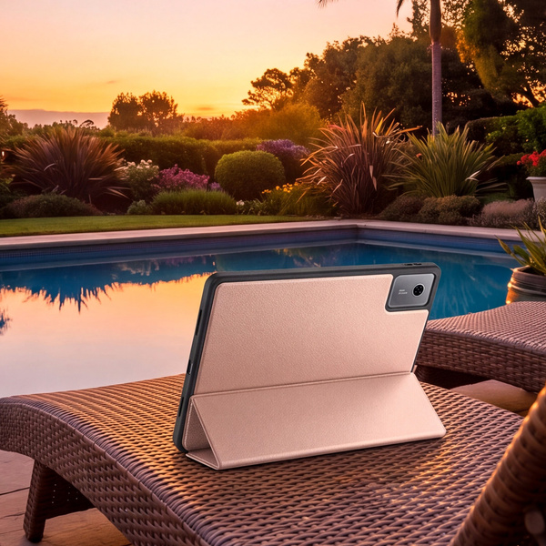 Etui z uchwytem na rysik do Lenovo Idea Tab 11 TB336FU TB336ZU ZAFR0378PL, różowe złoto