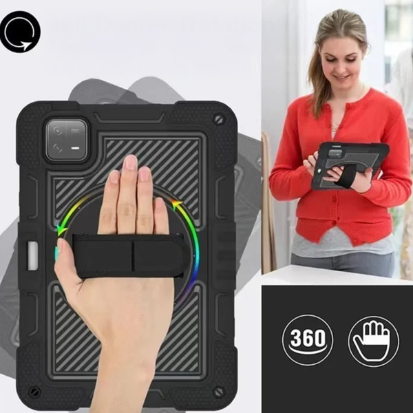 Etui Armor do Xiaomi Pad 7 Pad 7 Pro 11.2 pancerne / 7 Pro, czarne - ochronne z podstawką