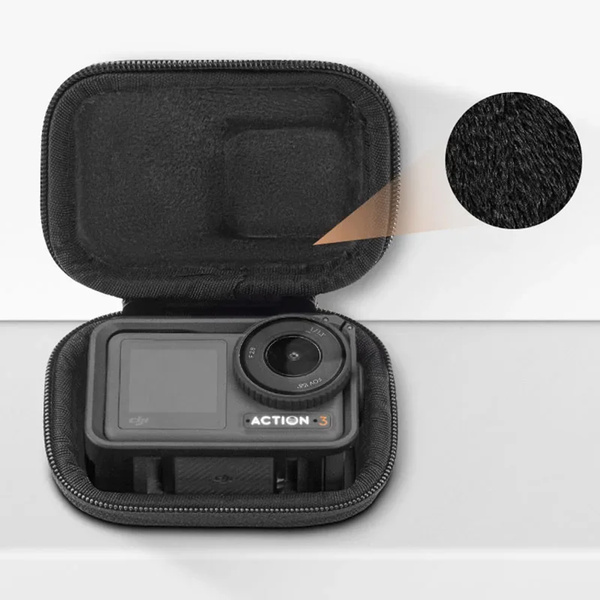 Etui Wodoodporne IP54 do Kamery GoPro Hero 13 12 11 10 9 Dji Action 5 4 / Dji Osmo Action 3 / Dji Osmo Action 5, czarne - ochronne
