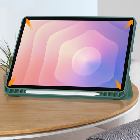 Etui SMART PENCIL do Samsung Galaxy Tab S11 11" SM-X730 SMX736 z klapką, zielone