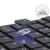 Etui z klawiaturą Bluetooth do Redmi Pad 2 Pro 2025, czarne - ochronne z podstawką, dostęp do portów i przycisków