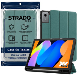 Etui Smart Pencil do Lenovo Idea Tab 11" z miejscem na rysik - zielone
