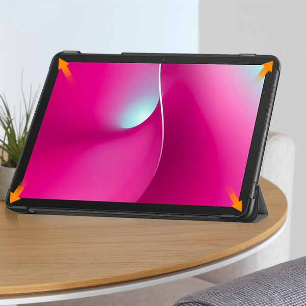Etui Smart do T-Mobile T Tablet 2 10.1 5G 2025 z klapką, szare - ochronne z podstawką