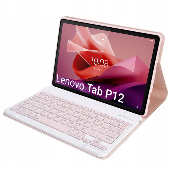Etui do Lenovo Tab P12 TB-370, różowe - ochronne z podstawką, dostęp do portów i przycisków