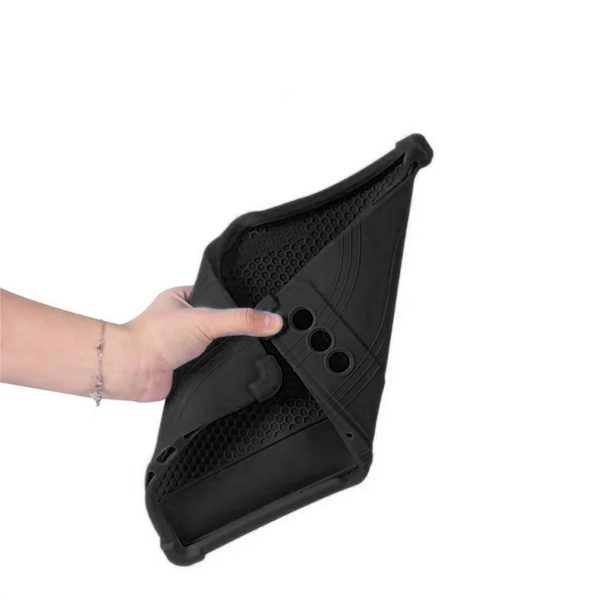 Etui Armor do Lenovo Yoga Tab Plus 12.7 2025, czarne - ochronne z podstawką, dostęp do portów i przycisków