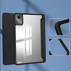 Etui Crystal case do Lenovo Tab M11 10.95 11 / 11 TB330, czarne - ochronne z podstawką