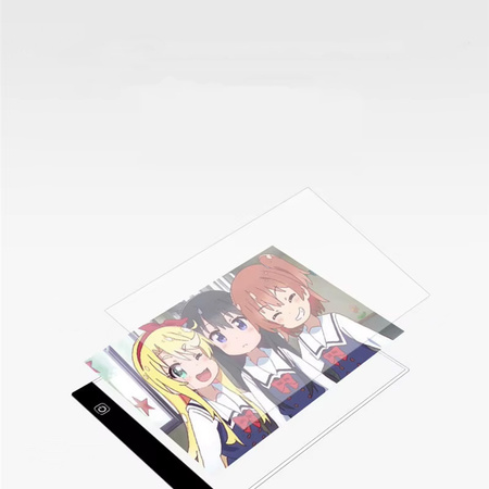 Podświetlana deska kreślarska LED A4 STRADO cieniutka do rysowania kalkowania i projektowania