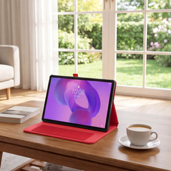 Etui Slim do Lenovo Idea Tab 11" TB336FU TB336ZU ZAFR0378PL z klapką - czerwone
