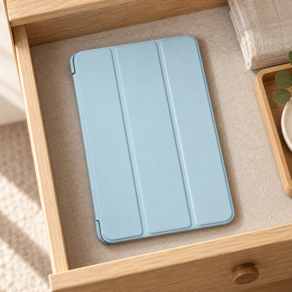 Etui Smart do Galaxy Tab A11 X135/X133 A9 SM-X115/SM-X110 z klapką - niebieskie