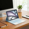 Etui z klawiaturą do iPad Air 11 M3 2025 / Air 11 M2 2024 Gen 7, niebieskie - ochronne z podstawką