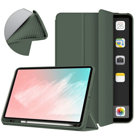 Etui Smart do iPad 10.9 2022 Gen. 10 / iPad 11 2025 A16 Gen. 11 z klapką, zielone - ochronne z podstawką
