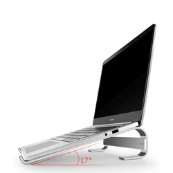 Uniwersalna podstawka pod laptopa 10-18 cali Aluminiowa uchwyt stojak S1, srebrny